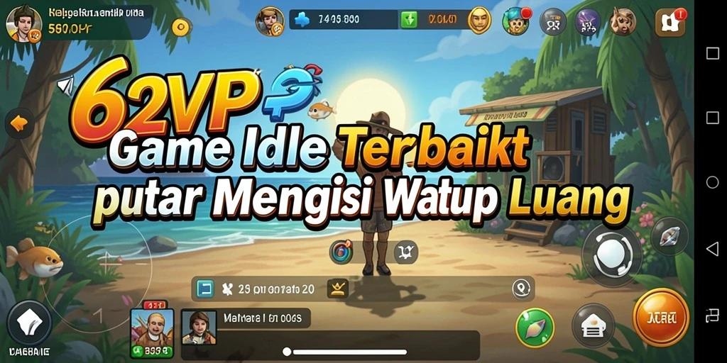 Tampilan utama gameplay 62VIP yang menakjubkan dan interaktif.