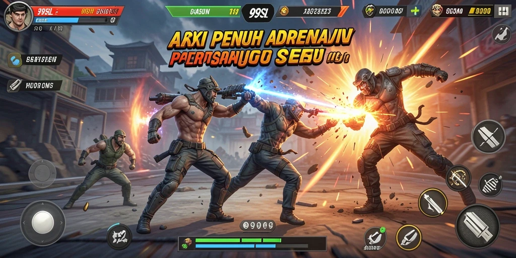 Tangkapan layar aksi seru dalam permainan 99SL.