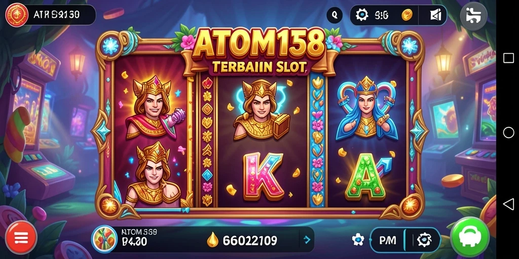 Tampilan gameplay ATOM138 yang menawan dan menghibur.