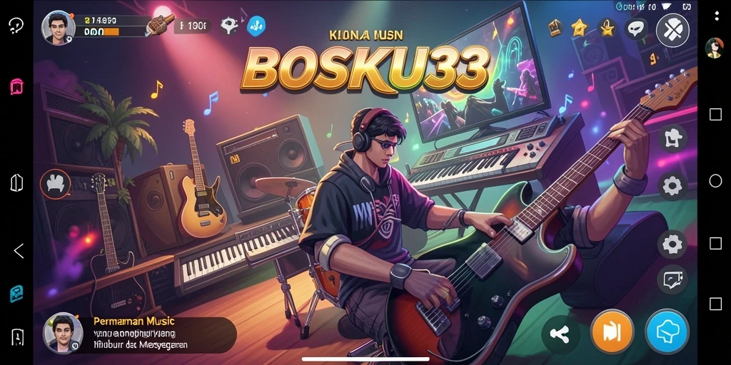 Tampilan gameplay BOSKU33 yang menarik dan penuh warna.