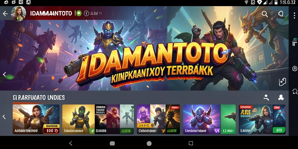 Tampilan utama IDAMANTOTO dengan fitur-fitur Utility yang menarik.