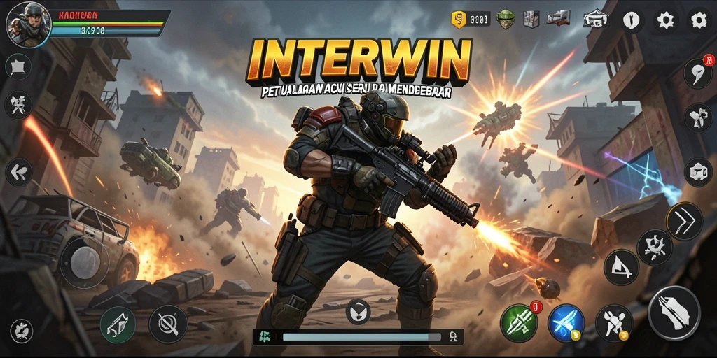 Gameplay mendebarkan dengan aksi penuh ketegangan di INTERWIN.