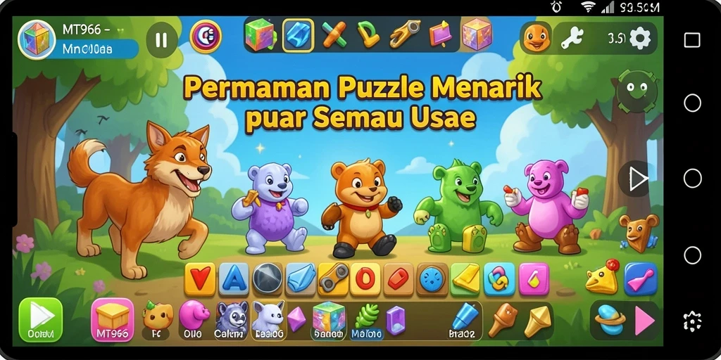 Tampilan gameplay menarik dari MT966, teka-teki yang menantang.