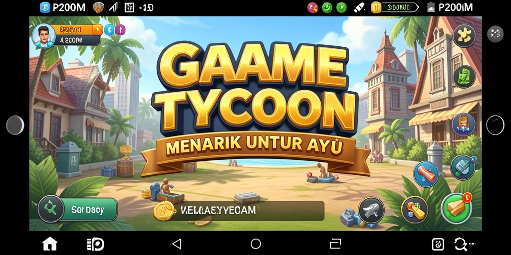 Tampilan gameplay P200M dengan elemen Tycoon yang menarik.
