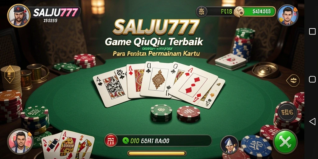 Tampilan permainan QiuQiu yang seru dan interaktif.