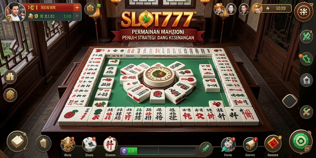Tampilan gameplay menarik saat bermain Mahjong di SLOT777.