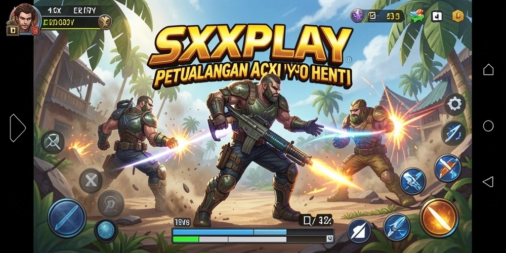 Tampilan gameplay SXXPLAY yang mendebarkan dan penuh aksi.