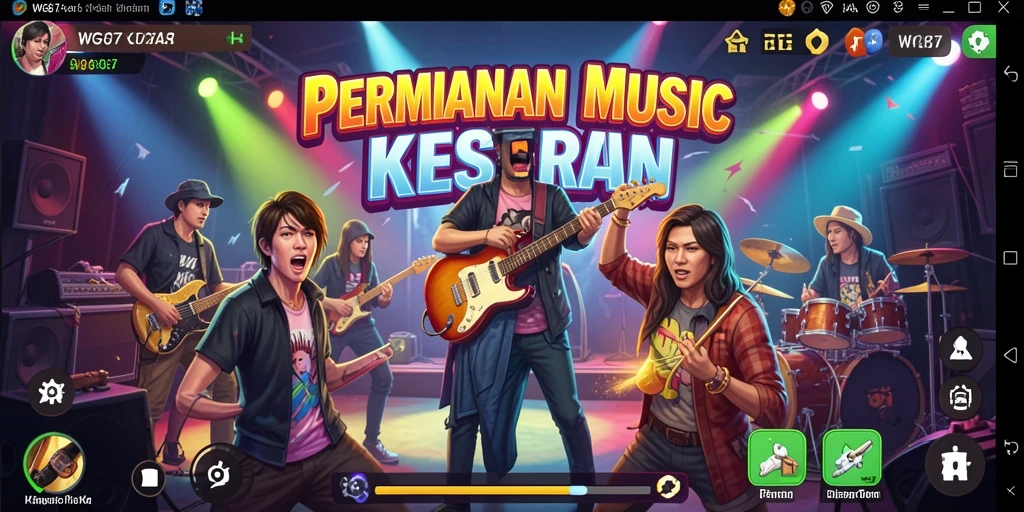 Tampilan gameplay WG87 yang seru dan penuh warna.